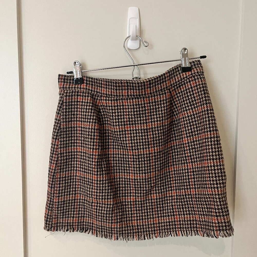 Mini plaid wrap skirt, Urban Outfitters